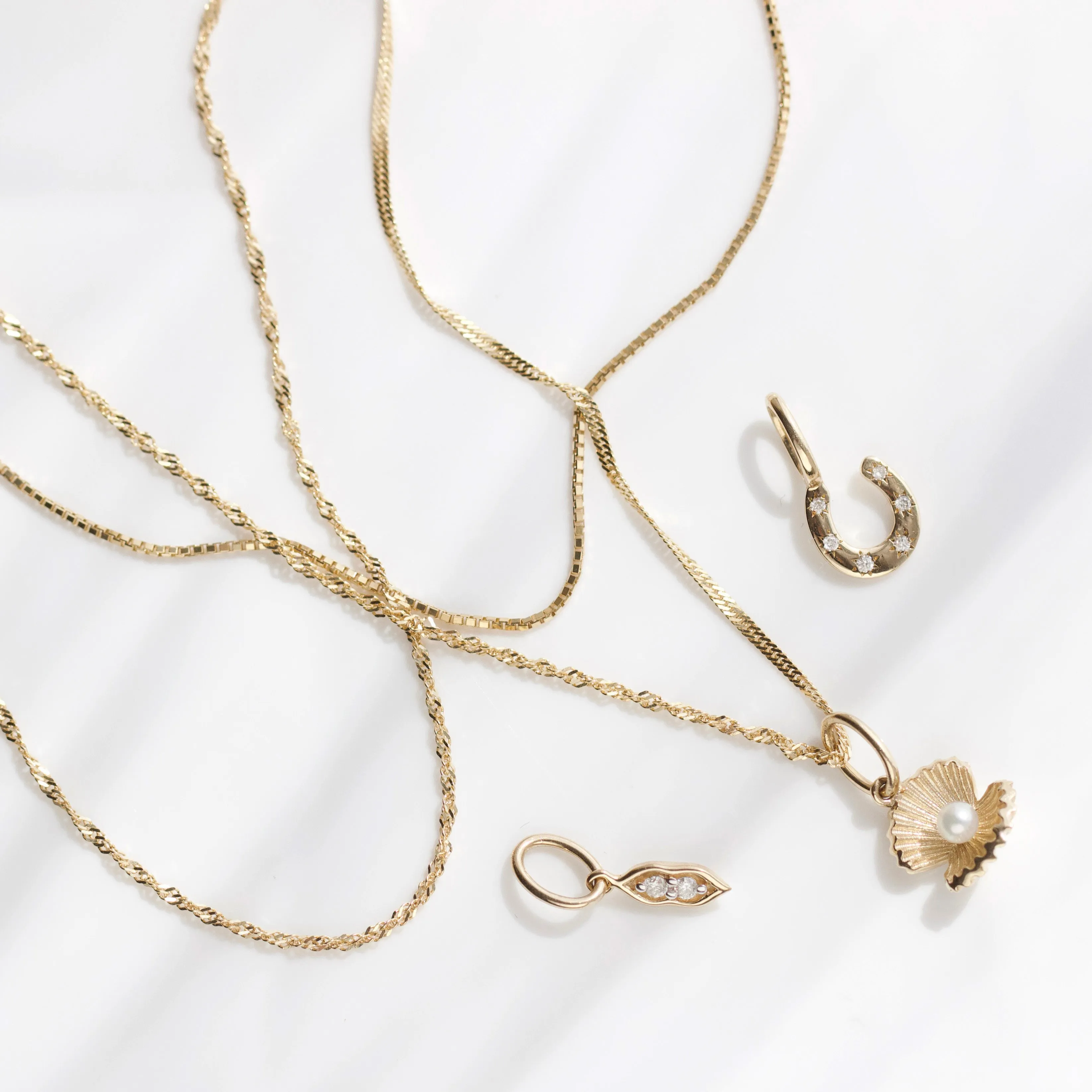 Diamond Peas in a Pod Charm