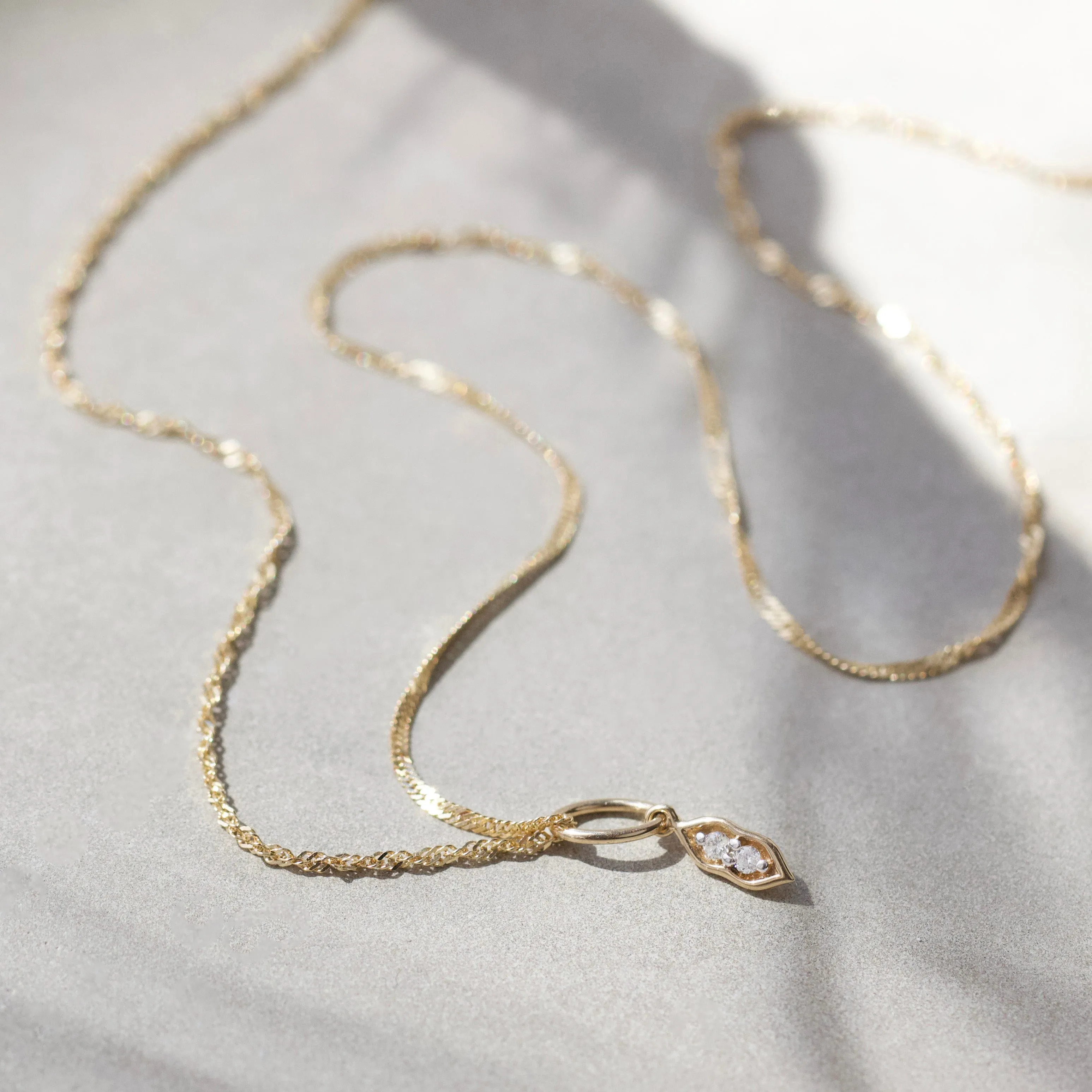 Diamond Peas in a Pod Charm