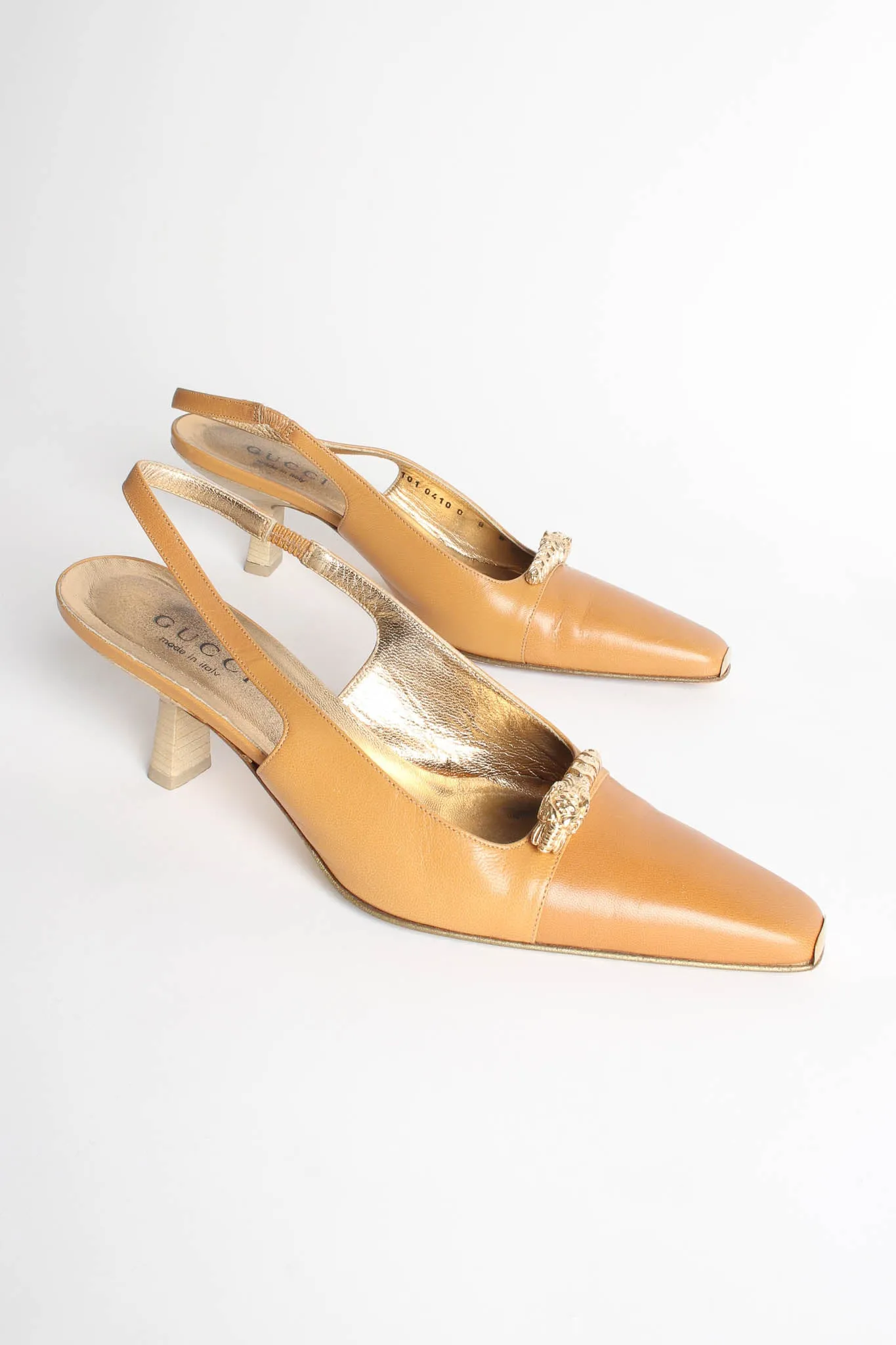 Dionysus Dragon Leather Slingback Heels