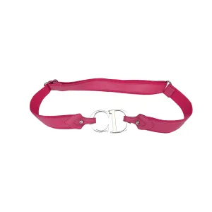 Dior Pink Logo Buckle  Belt