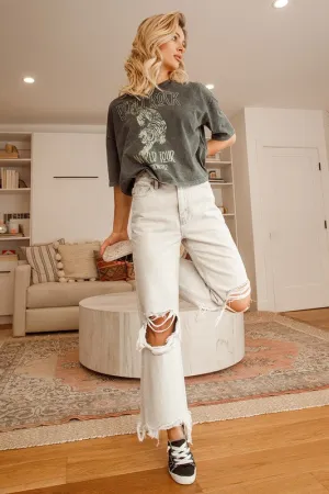Distressed Ankle Flare