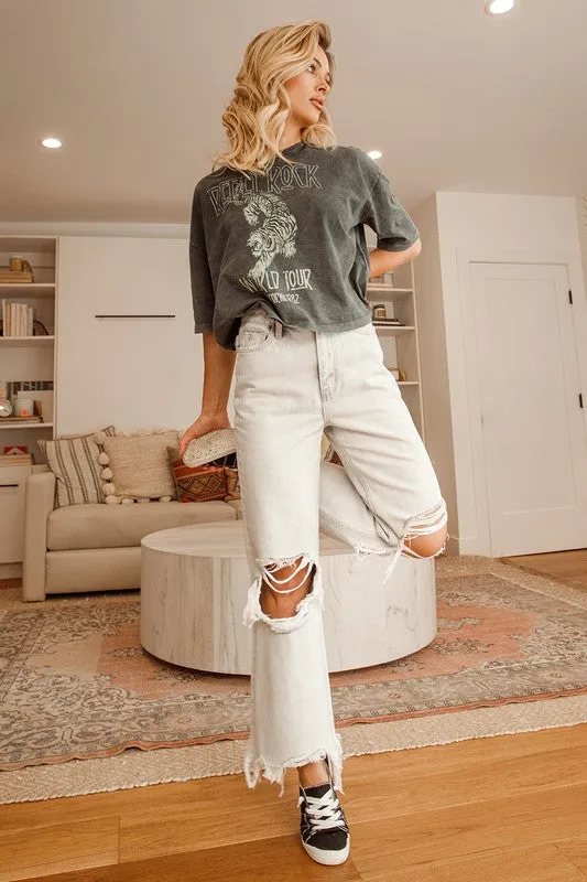 Distressed Ankle Flare