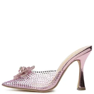 Divinny-1 Clear Rhinestone Pump