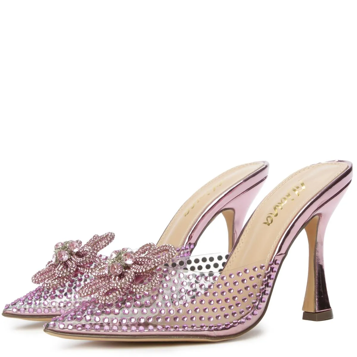 Divinny-1 Clear Rhinestone Pump