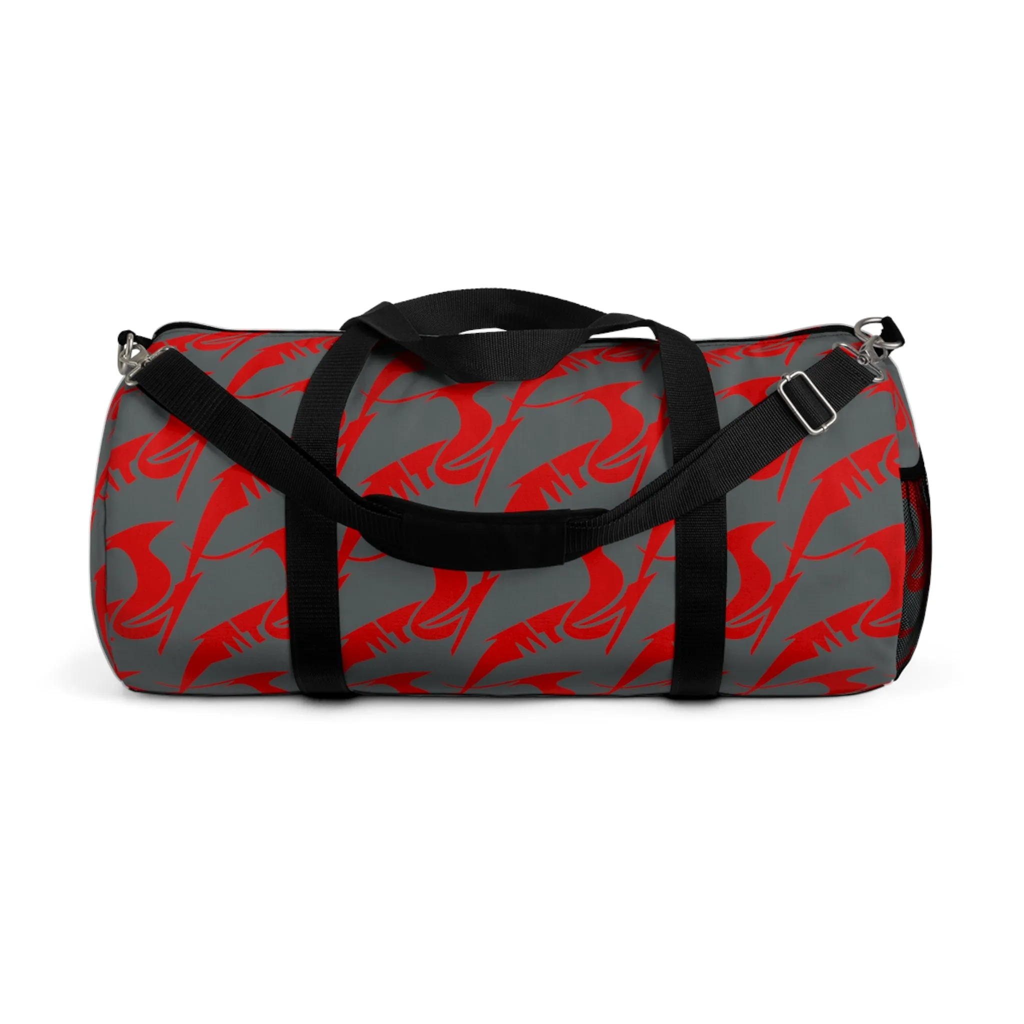 Duffel Bag Red on Gray