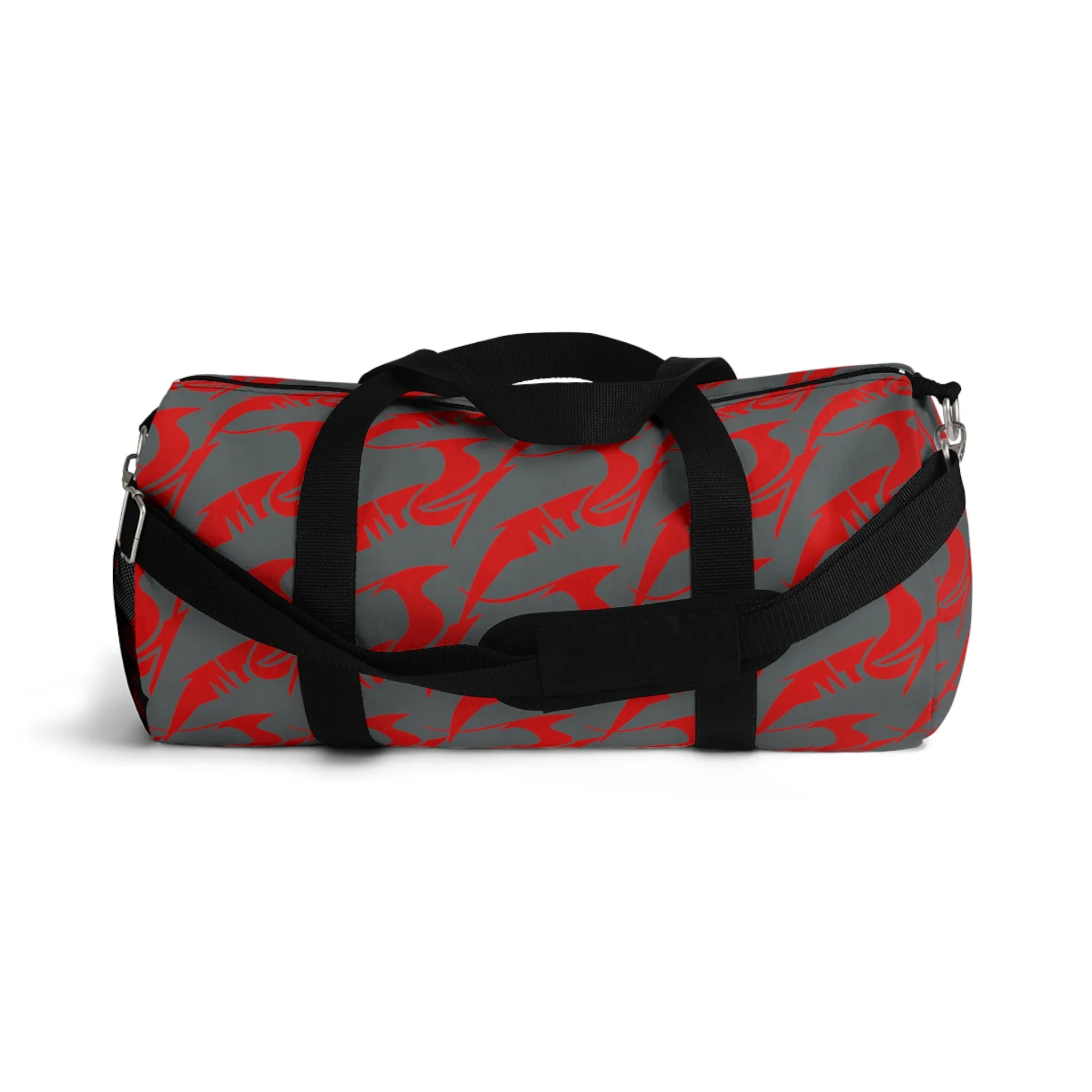 Duffel Bag Red on Gray