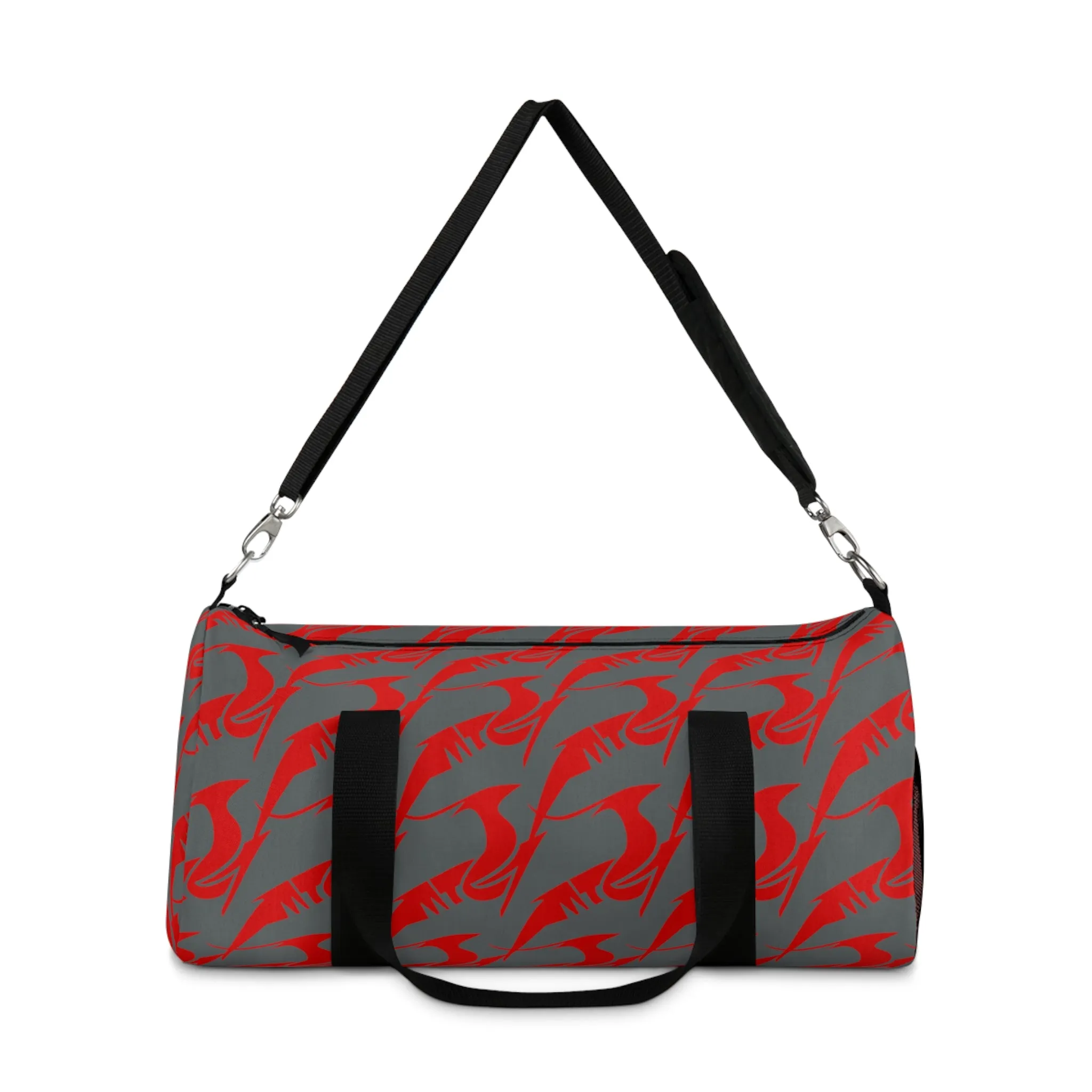 Duffel Bag Red on Gray