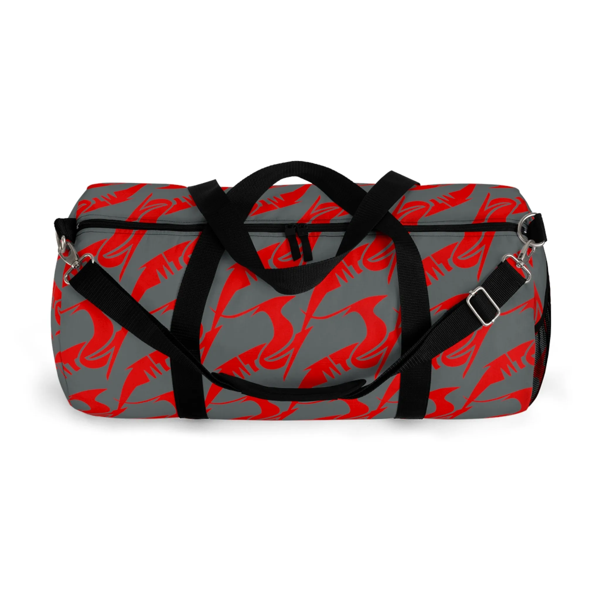 Duffel Bag Red on Gray