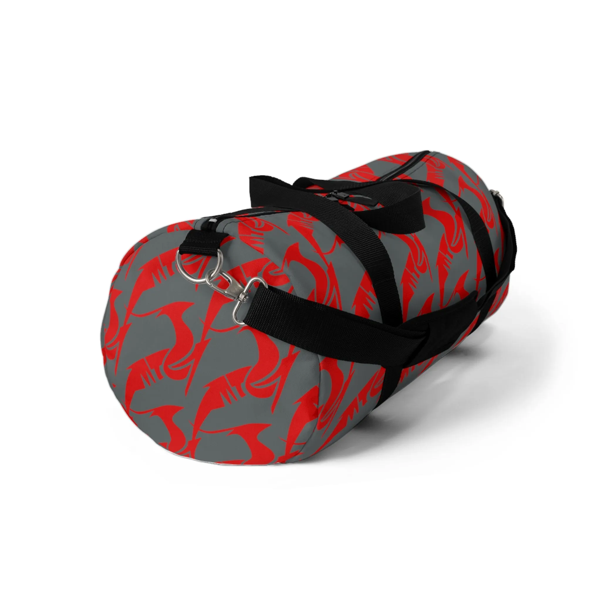 Duffel Bag Red on Gray