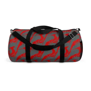 Duffel Bag Red on Gray