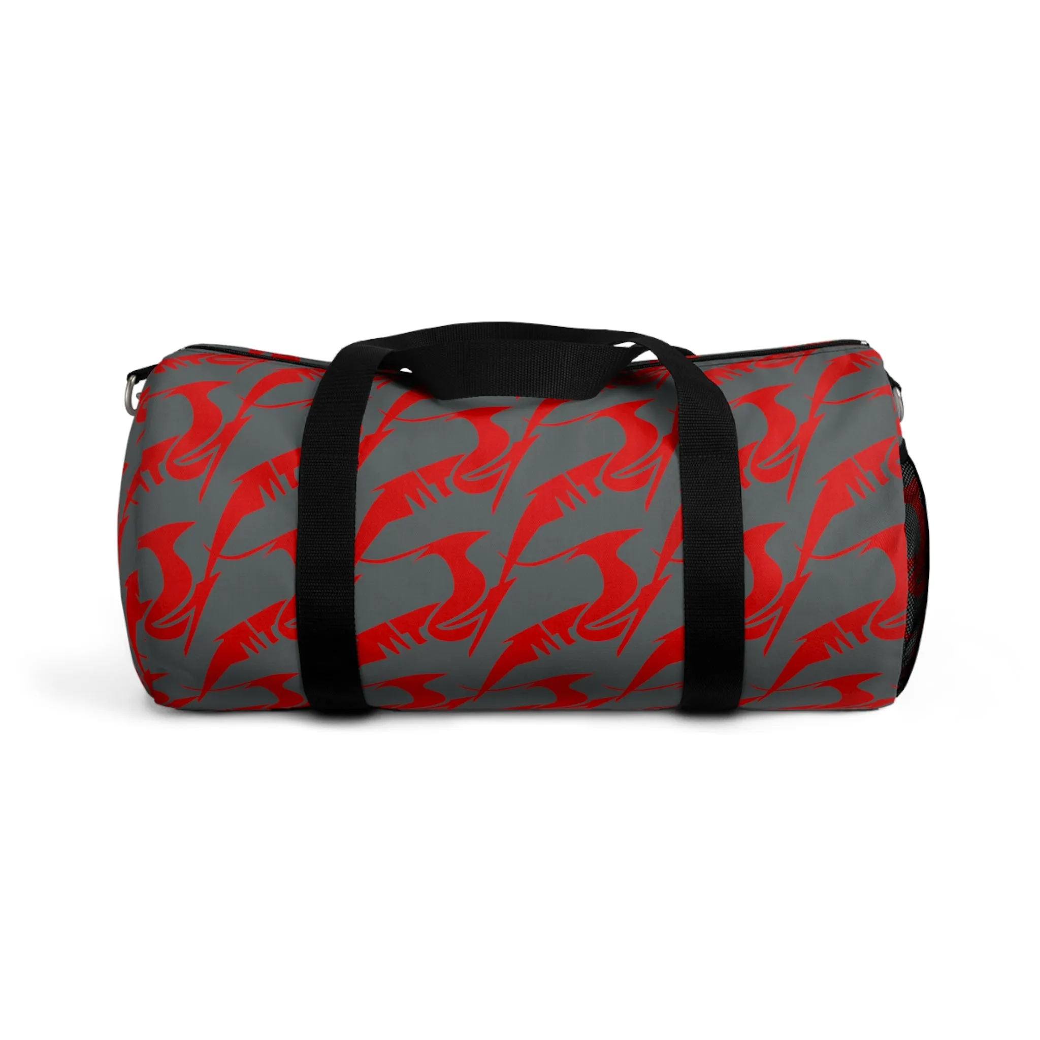 Duffel Bag Red on Gray