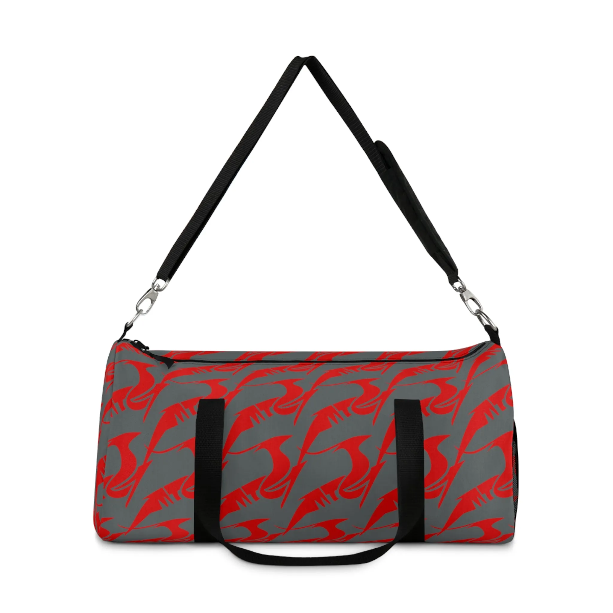 Duffel Bag Red on Gray