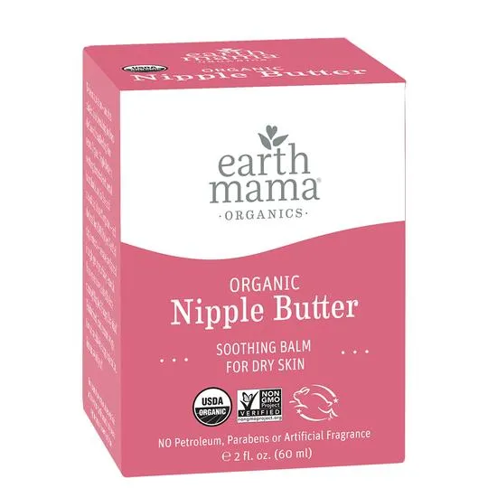 Earth Mama Organic Baby Nipple Butter 2 fl oz (60 ml) Exp: 07/27