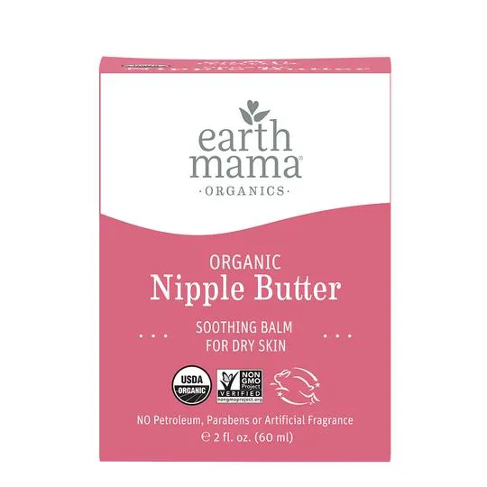 Earth Mama Organic Baby Nipple Butter 2 fl oz (60 ml) Exp: 07/27