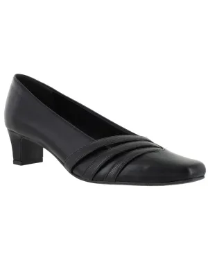 Easy Street Womens Entice Squared Toe Pump Heels ENTICEWBLACKSUEDE Black 7.5W