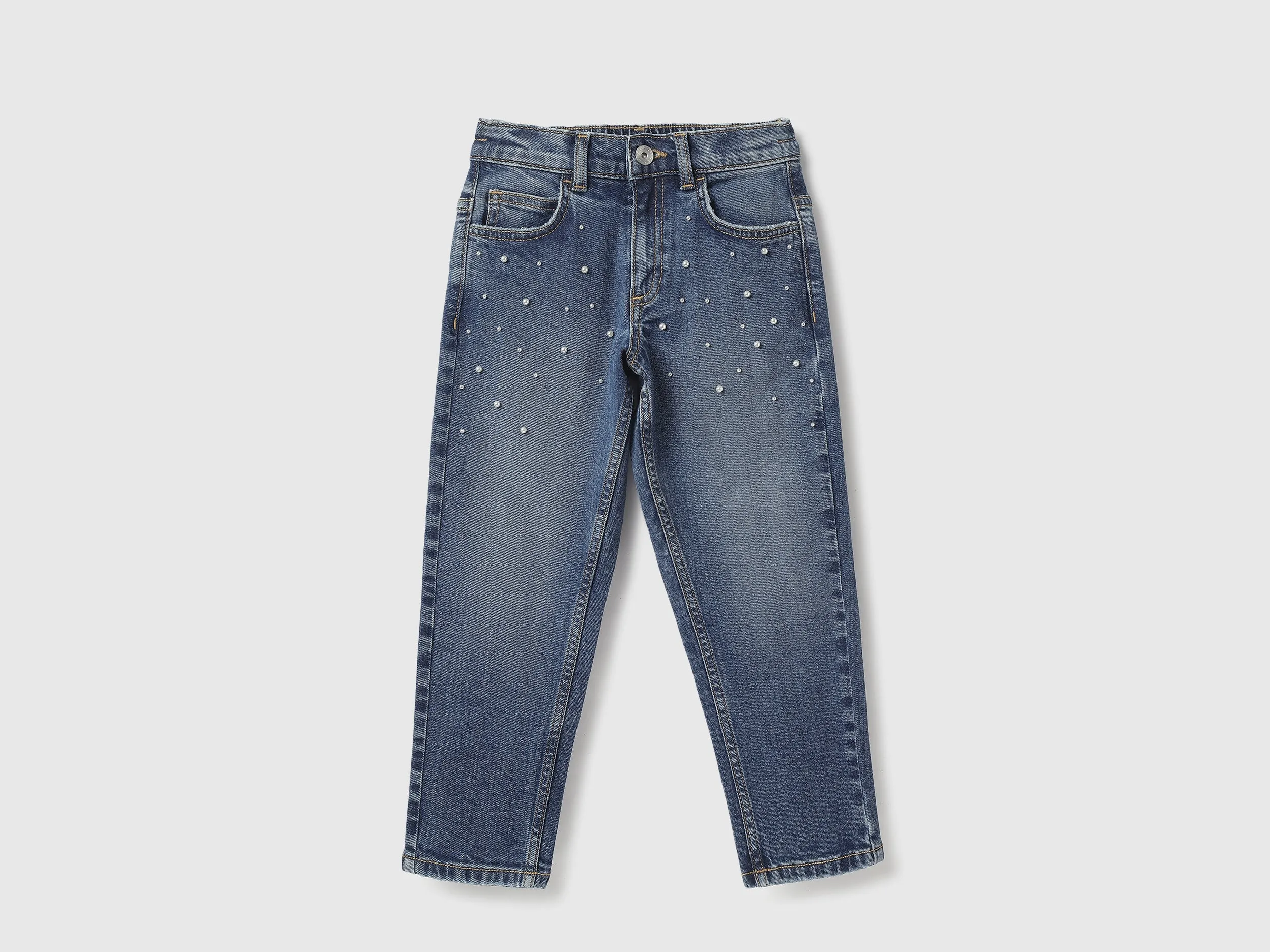Embellished Mom Fit Jeans