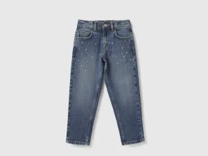 Embellished Mom Fit Jeans