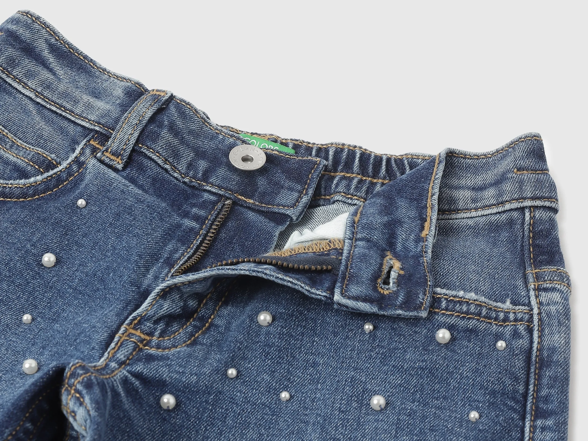 Embellished Mom Fit Jeans