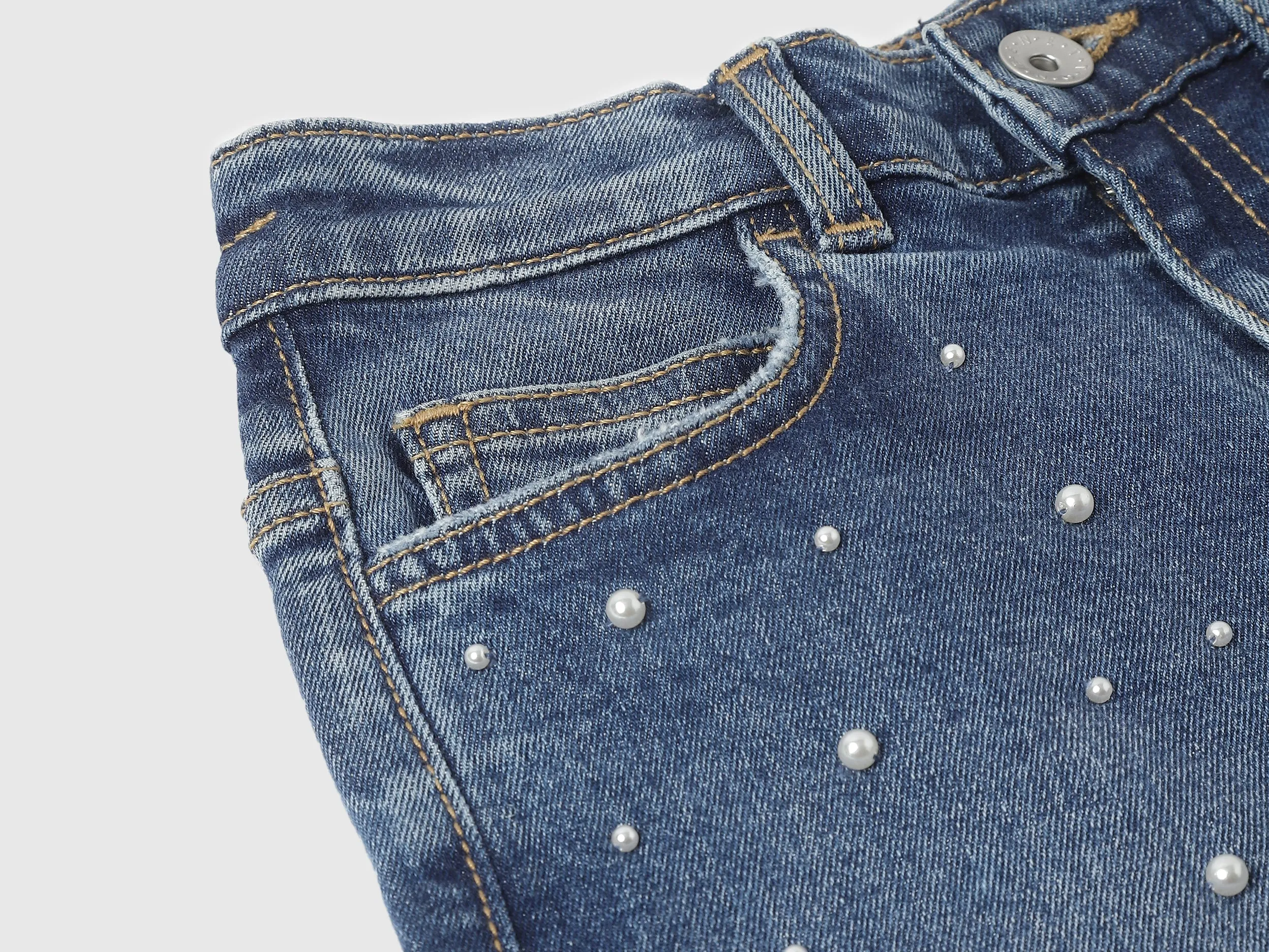 Embellished Mom Fit Jeans
