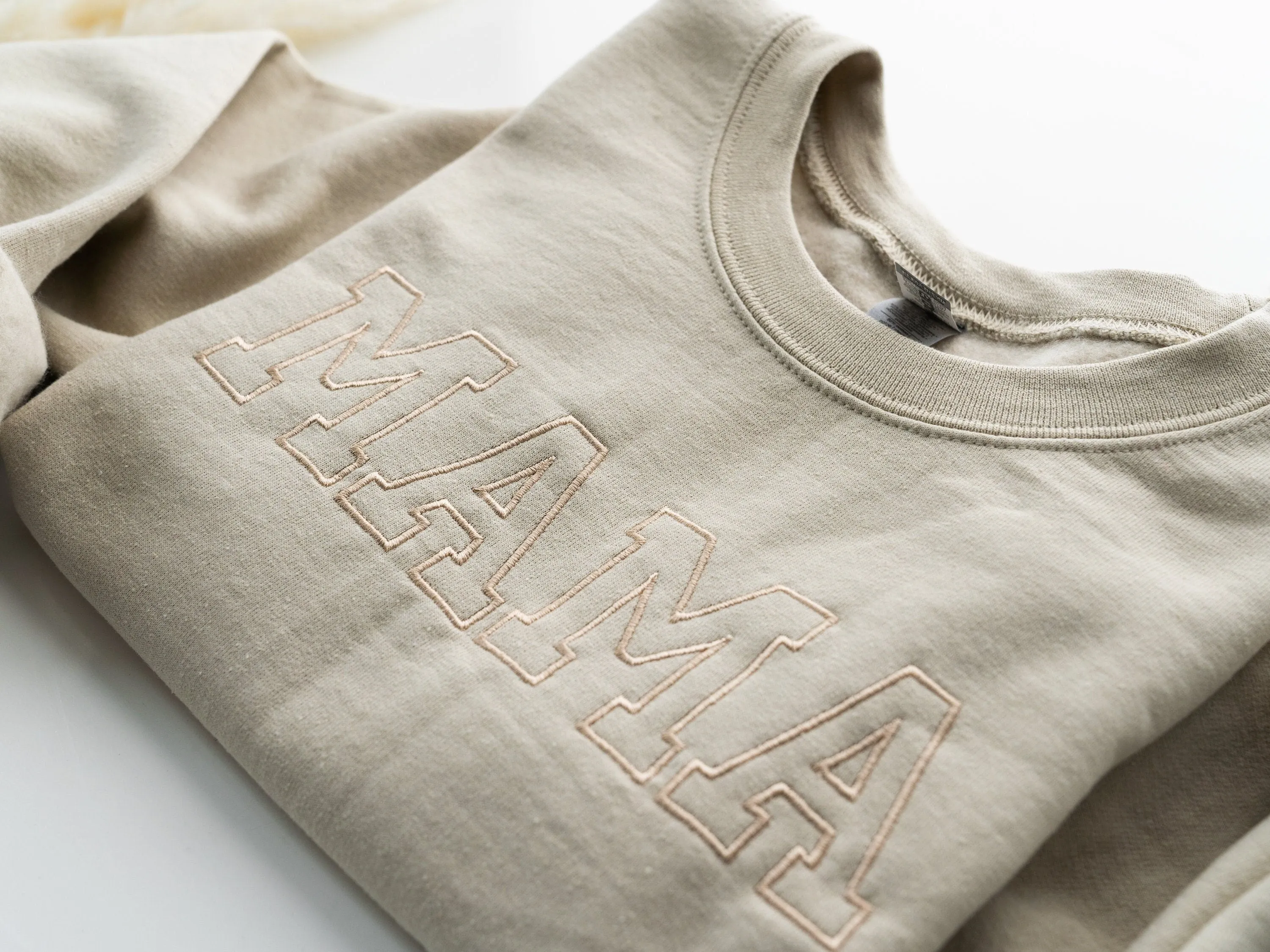 Embroidered Mom and Dad Sweatshirt