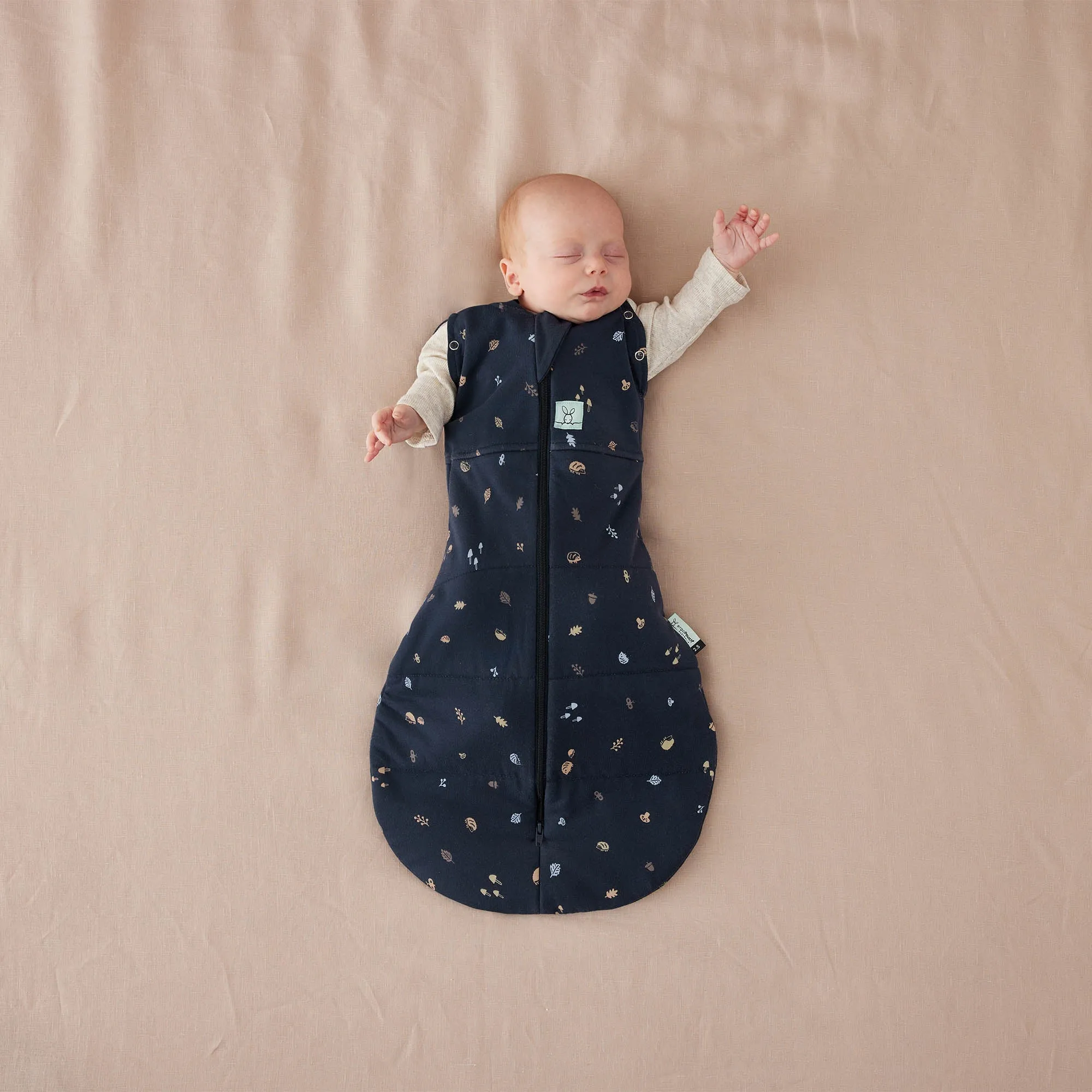 ErgoPouch - Organic Winter Cocoon Swaddle Sleeping Bag - Hedgehog - 2.5 TOG