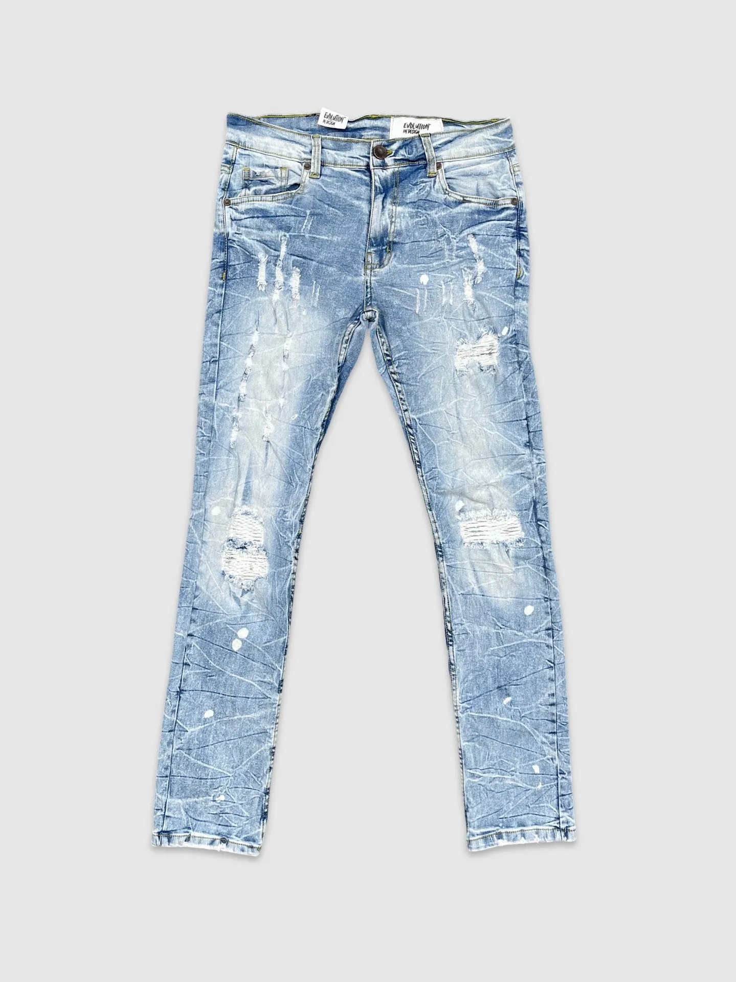 EVO-330212-Men's Slim Unbreakable Denim Jeans