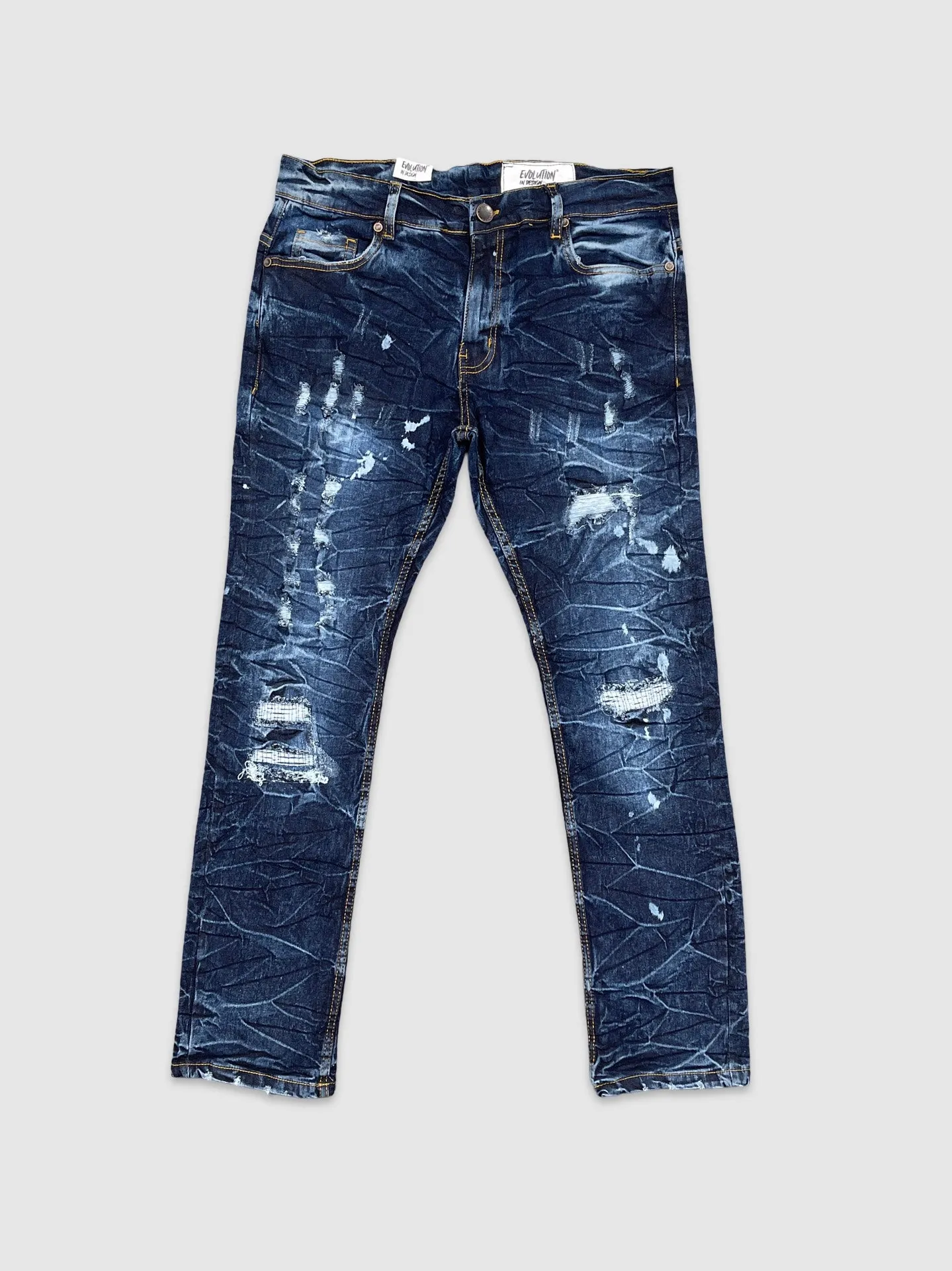 EVO-330212-Men's Slim Unbreakable Denim Jeans