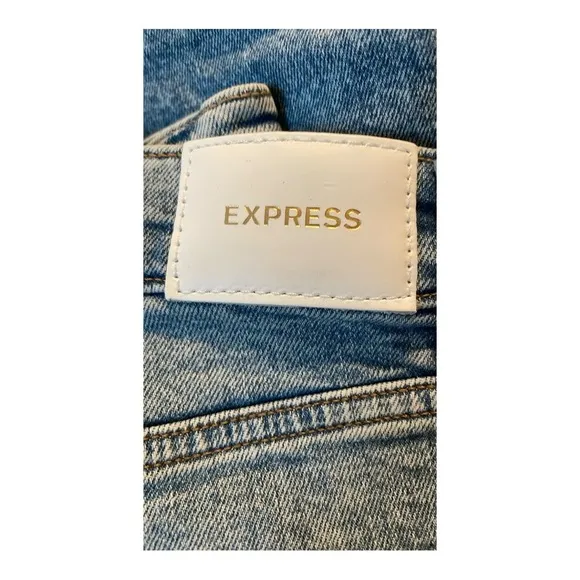♥️Express♥️Super High Rise Mom Jeans - Blue Size 2/R