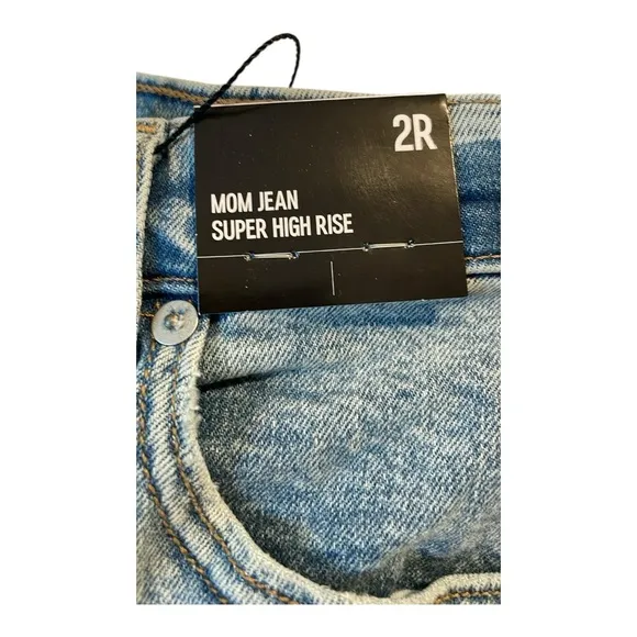 ♥️Express♥️Super High Rise Mom Jeans - Blue Size 2/R