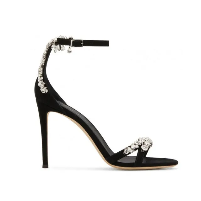Fashion Gladiator Women Sandals Crystal Design Summer Shoes