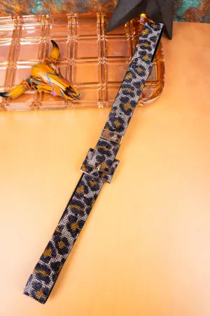 Feline Fierce Crystal Leopard Belt