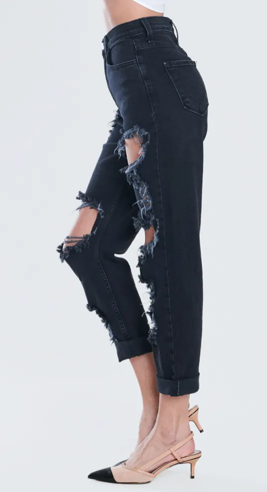 Gabriela Jeans (MOM JEAN) - Black