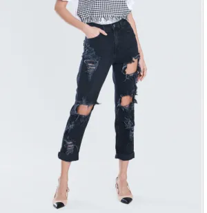 Gabriela Jeans (MOM JEAN) - Black