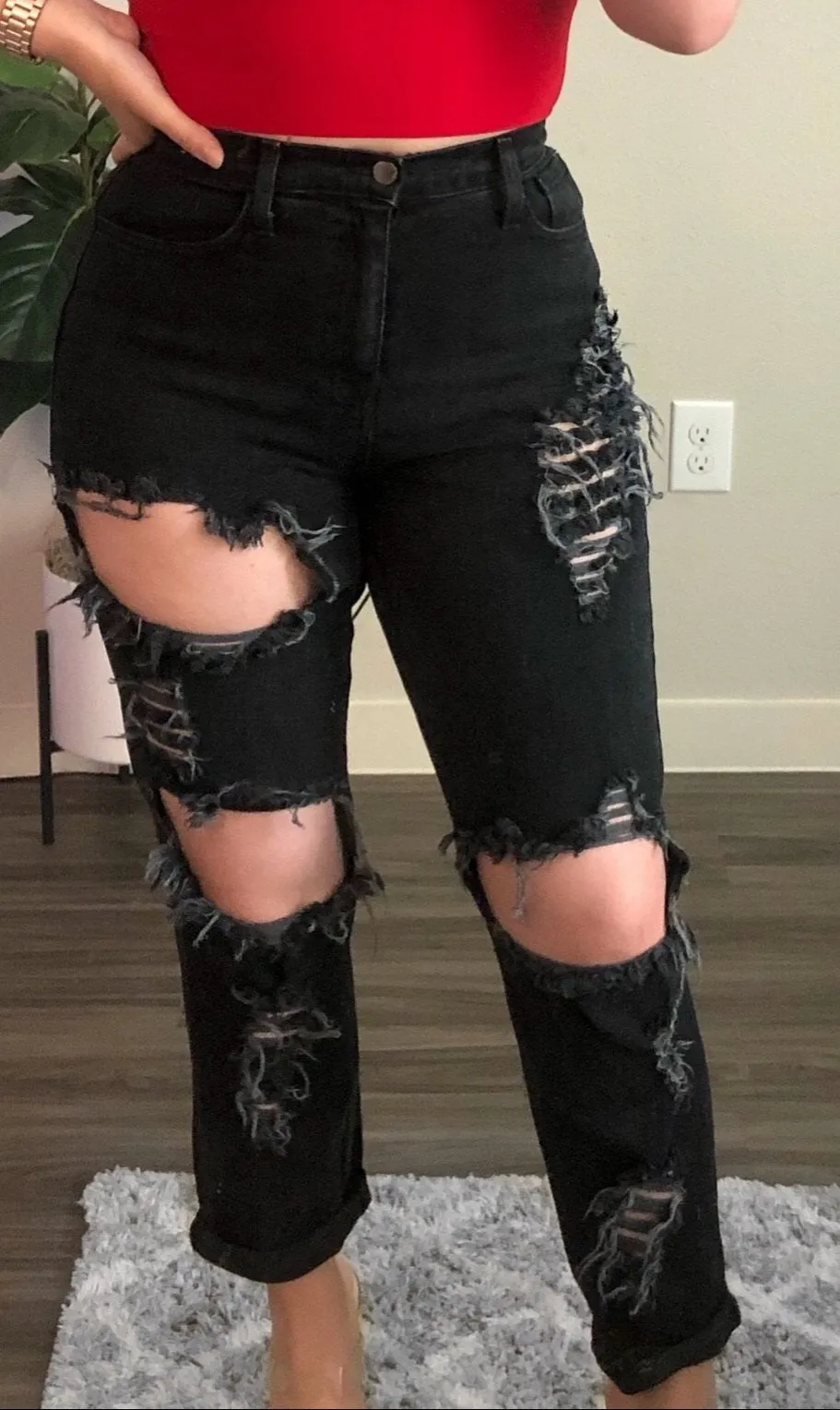 Gabriela Jeans (MOM JEAN) - Black