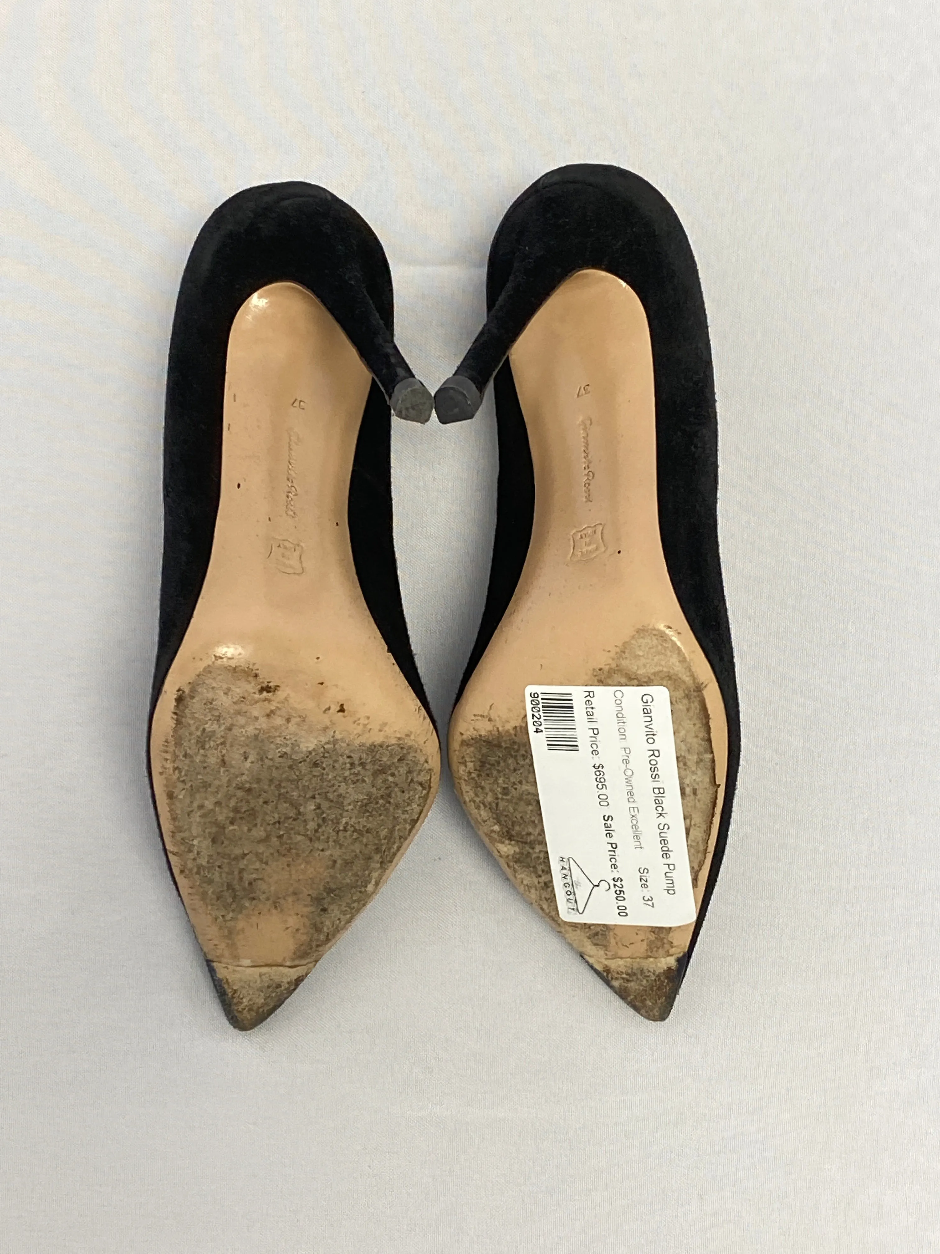Gianvito Rossi Black Suede Pump