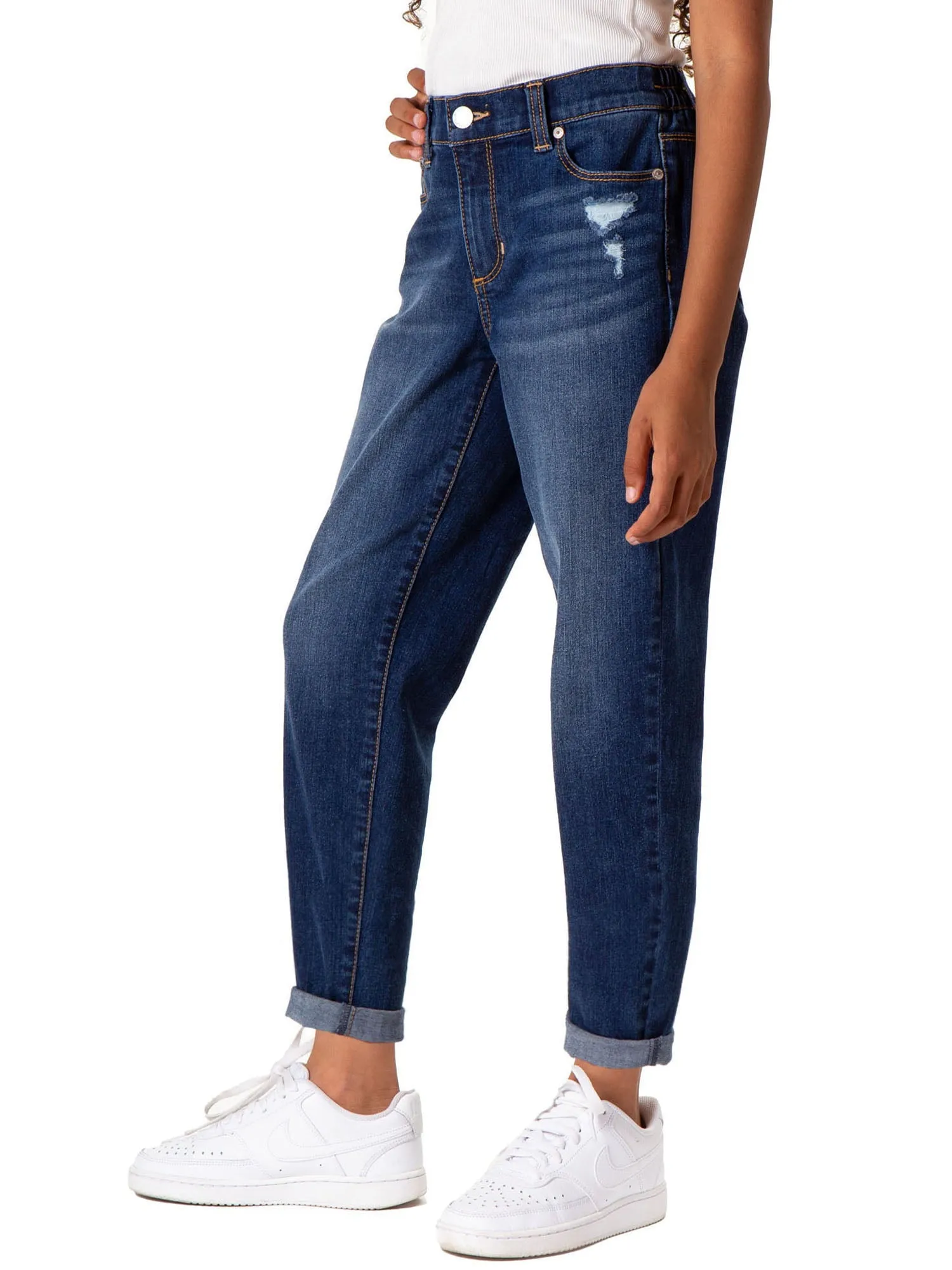Girls High Rise Mom Jean
