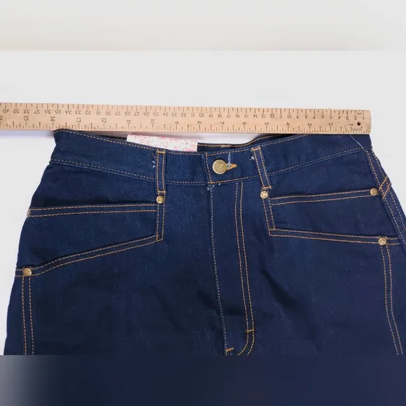 Gitano NWT Vintage 80s Dark Wash Tapered Mom Jeans Vtg 12 Womens Small