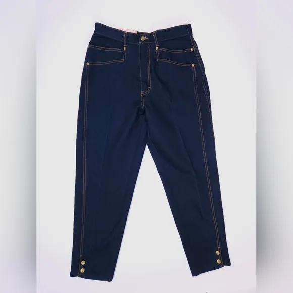 Gitano NWT Vintage 80s Dark Wash Tapered Mom Jeans Vtg 12 Womens Small