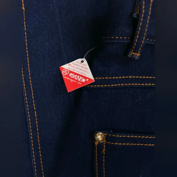 Gitano NWT Vintage 80s Dark Wash Tapered Mom Jeans Vtg 12 Womens Small