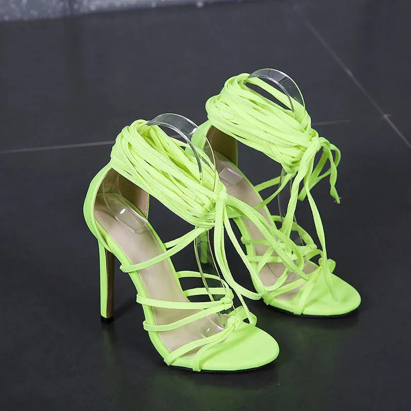 Gladiator Roman Over The Knee High Heel