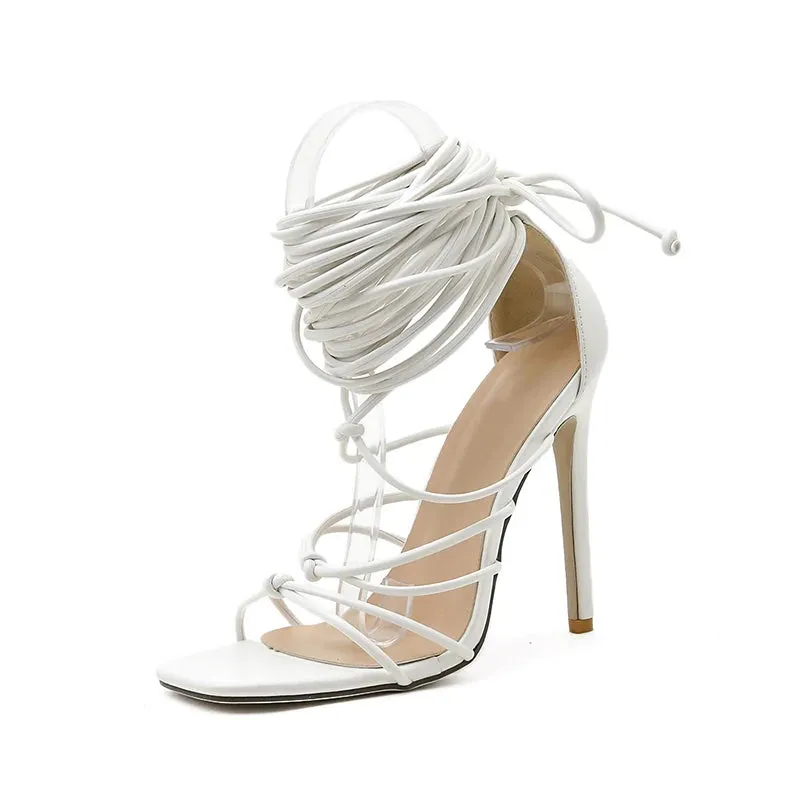 Gladiator Roman Over The Knee High Heel