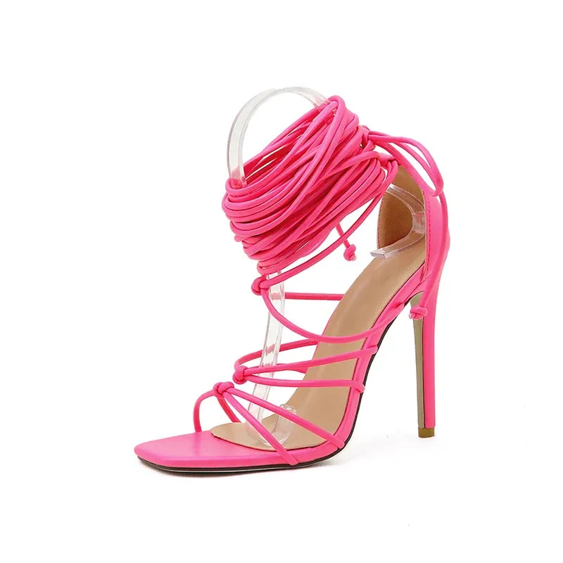 Gladiator Roman Over The Knee High Heel
