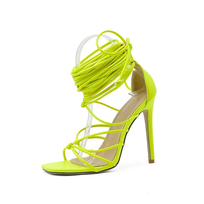 Gladiator Roman Over The Knee High Heel