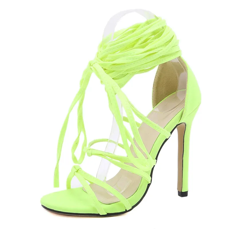Gladiator Roman Over The Knee High Heel
