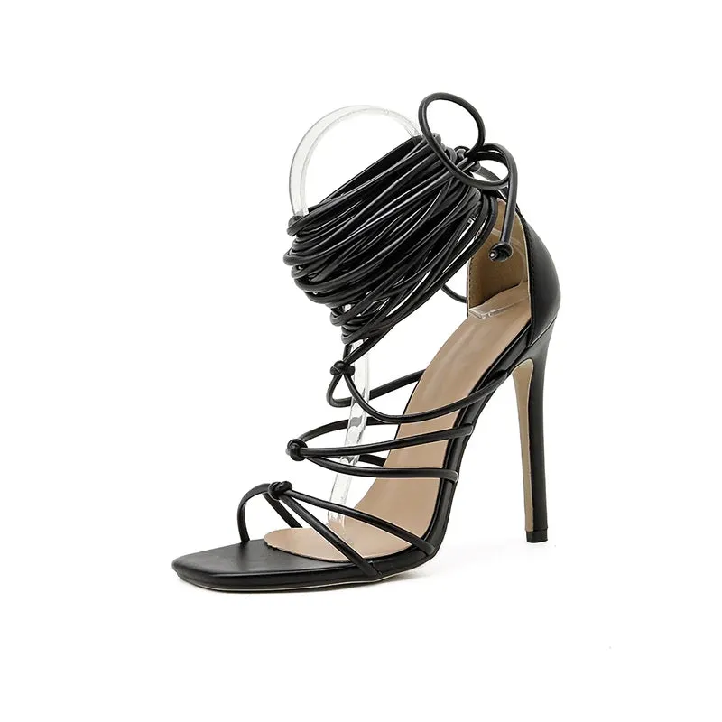 Gladiator Roman Over The Knee High Heel