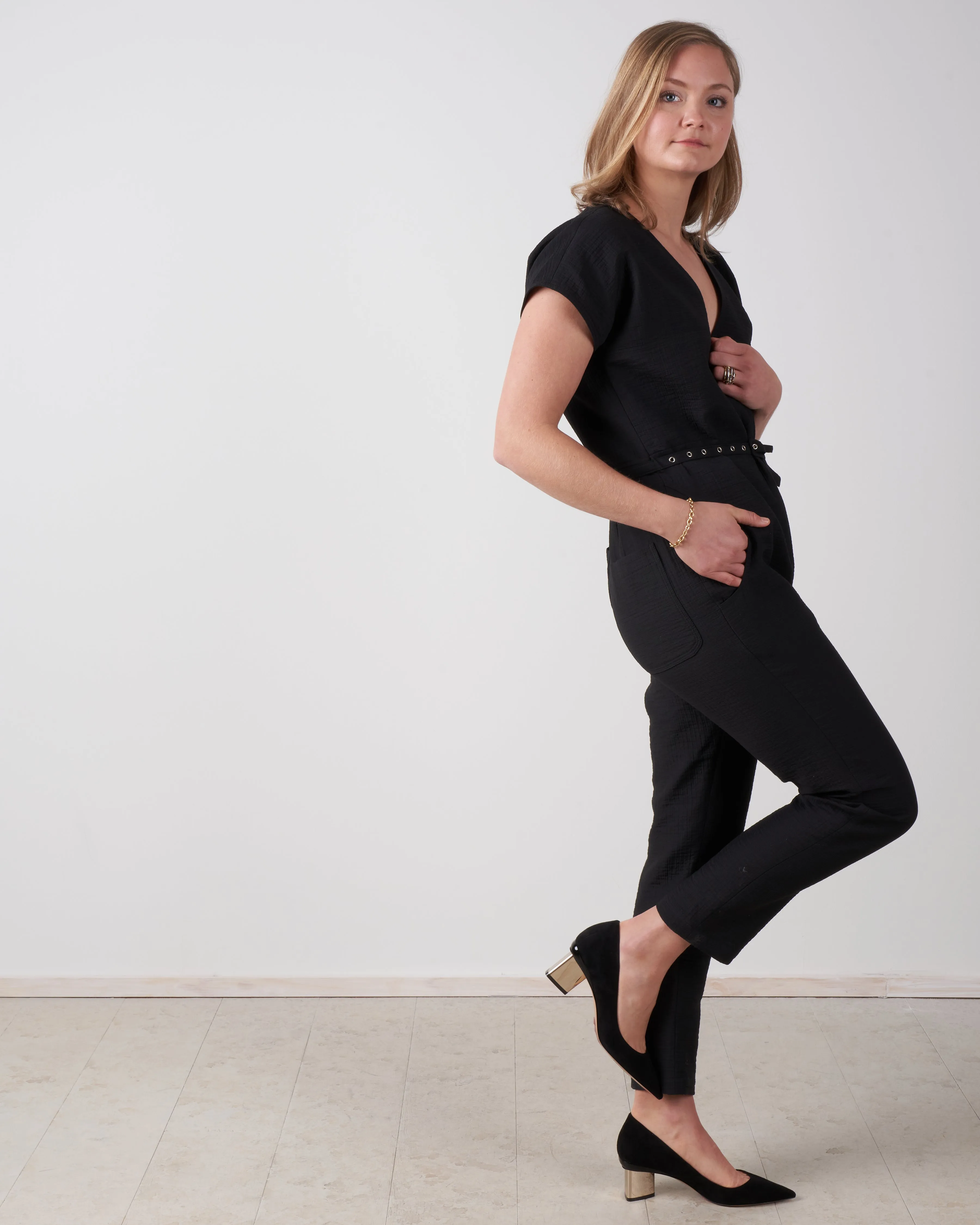 glinda jumpsuit - black