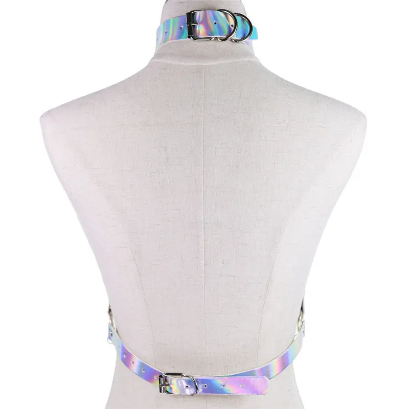 GOTHIC LASER METAL CHAIN BELT UB3179