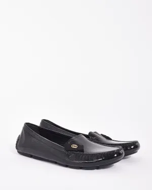 Gucci Black Patent Leather Loafers - 37.5