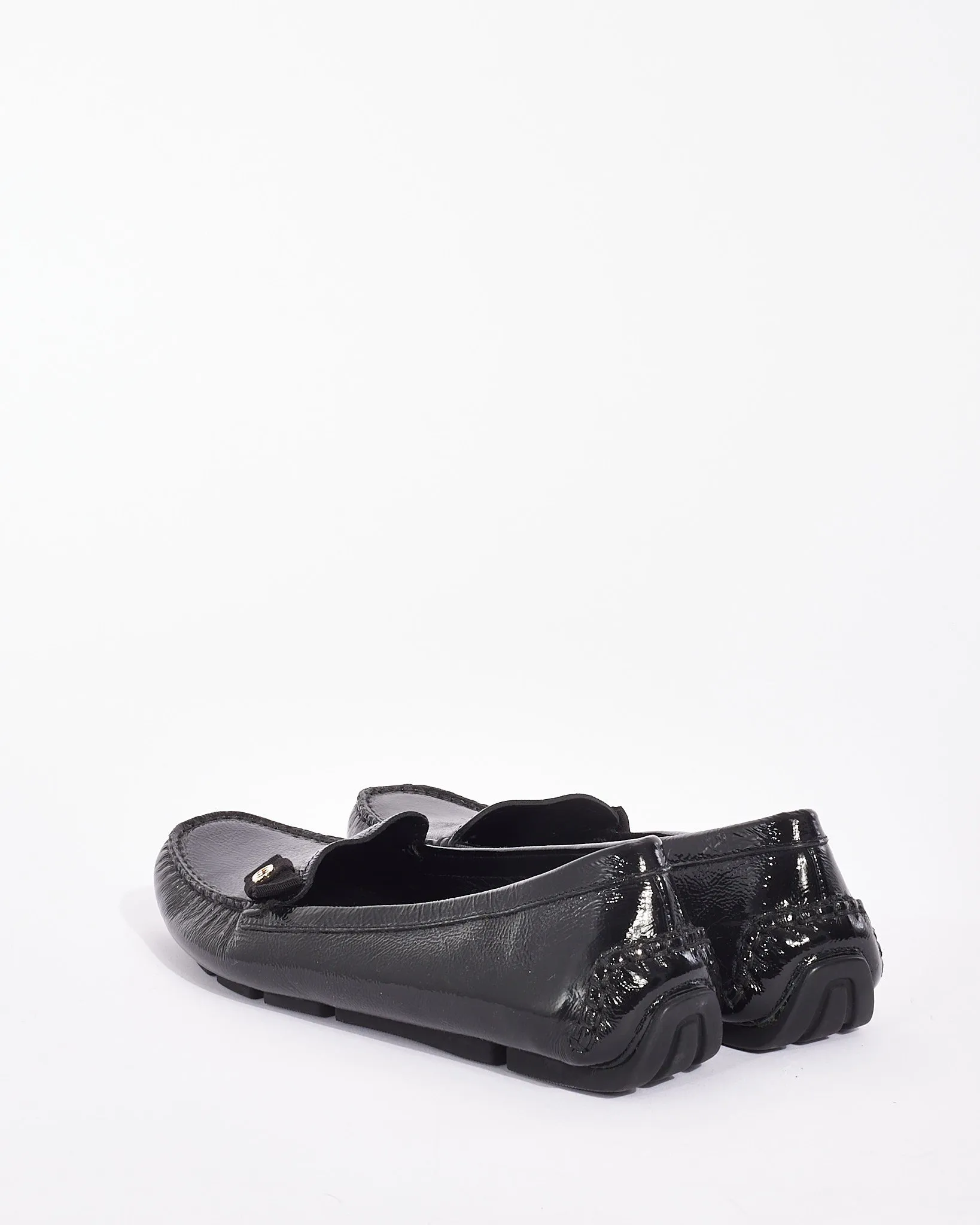 Gucci Black Patent Leather Loafers - 37.5