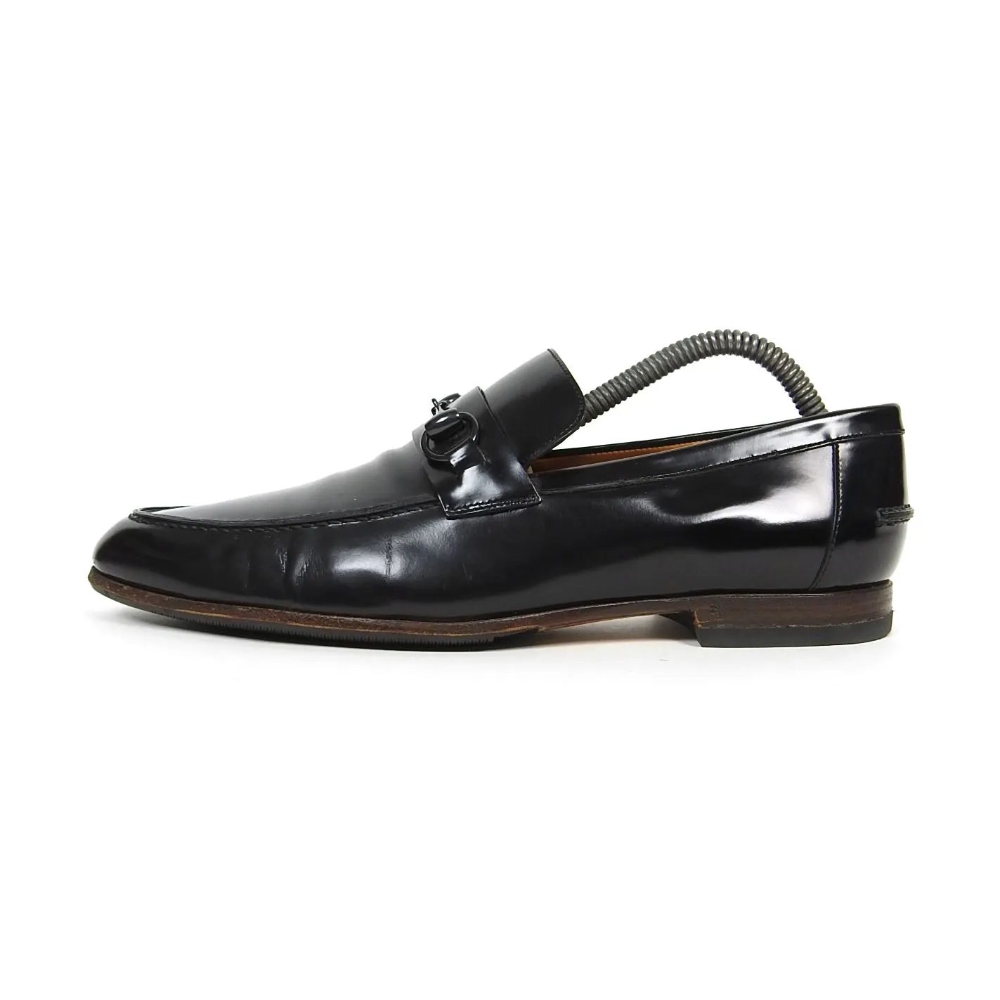 Gucci Patent Leather Horsebit Loafers Size 41